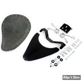 - KIT SELLE SOLO - SPORTSTER 04/06 / 10UP - Spring Mount Solo Seat Kit - V-TWIN - SELLE : BOBBER CUIR GRIS