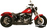 ECHAPPEMENT RUSH - FULL SYSTEM - SHORT STYLE - SOFTAIL 86/17 - STRAIGHT CUT - NOIR