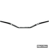 GUIDON DRAG SPECIALTIES - SUPERBAR - HAUTEUR : 3.5" - AVEC EMPREINTES - CHROME