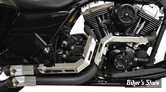 ECHAPPEMENT LA CHOPPERS FUSION EXHAUST SYSTEM - COLLECTEUR NOIR / PARES CHALEUR CHROME / EMBOUTS CHROME