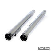 SILENCIEUX MCS - TOURING 95/16 - LONGUEUR : 28" - CORPS : CHROME / EMBOUTS : NOIR