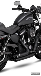 -  ECHAPPEMENT VANCE & HINES SHORTSHOTS STAGGERED PCX - SPORTSTER 14/22 - NOIR - 47329