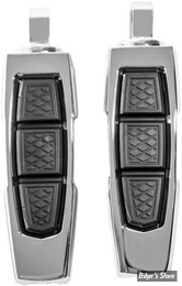 - KYN - ENYGMA - REPOSES PIEDS KURYAKYN - Enygma foot pegs - EMPREINTE : MALE - ALUMINIUM A380 - FINITION : CHROME - KUR10030-1 / 10030-1