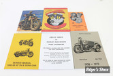 LOT DE MANUELS D'ENTRETIEN / SERVICE MANUAL - 1936/1958 - OEM 00000-00 - 45 WL-G Manual Set
