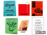 LOT DE MANUELS D'ENTRETIEN / SERVICE MANUAL - 1948/1965 PANHEAD - OEM 00000-00 - Panhead Service and Parts Manual Set
