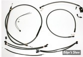 + 12" / +14" - KIT CABLES ET DURITE DE FREIN DE GUIDON RALLONGES - SOFTAIL M8 18/20 - MAGNUM DESIGNER SERIE - BLACK PEARL - 487941