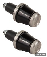 EMBOUTS DE GUIDON - DRIVEN - SS BAR END - INOX / NOIR