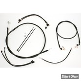 + 12" / +14" - KIT CABLES ET DURITE DE FREIN DE GUIDON RALLONGES - SOFTAIL FLS 2016/2017 - MAGNUM XR DOT - NOIR / NOIR - 486771
