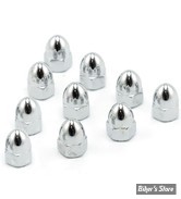 10/24 - ECROU ACORN HIGH CROWN - CHROME - LES 10 PIECES