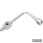 BANJO REPARTITEUR / CORPS DE CONTACTEUR DE FREIN AN3 - GOODRIDGE - DIAMETRE : 3/8" / 10MM - ORIENTATION : 90° LONG - CHROME - DRAG SPECIALTIES