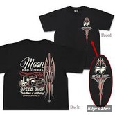 TEE-SHIRT - MOON - MOON EQUIPPED ROADSTER SPEED SHOP - COULEUR : NOIR 