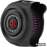 - FILTRE A AIR - PERFORMANCE MACHINE - MILWAUKEE EIGHT TOURING 17UP / SOFTAIL 18UP - VINTAGE AIR CLEANER - BLACK OPS - 0206-2136-SMB