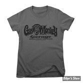 TEE-SHIRT - GMG - LOGO - GRIS FONCE - TAILLE L