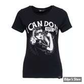 TEE-SHIRT - QUEEN KEROSIN - I CAN DO IT - NOIR - TAILLE M