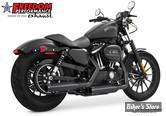 SILENCIEUX - FREEDOM PERFORMANCE SIGNATURE SLIP ON 3" 1/4 - SPORTSTER 14UP - NOIR / SORTIE NOIR SCUPLTE - 