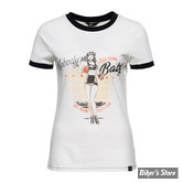 TEE-SHIRT - QUEEN KEROSIN - NOBODY'S BABY - BLANC VINTAGE - TAILLE XL