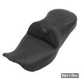 - SELLE SADDLEMEN - ROADSOFA™ DS SEAT - TOURING 08UP - NOIR / COUTURES : GRISES - 808-07B-20802