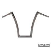 38MM INTÉGRAL - 1 1/2" - GUIDON TODDS CYCLE - 99UP - Strip Bar - HAUTEUR : 51 CM / 20" - CHROME