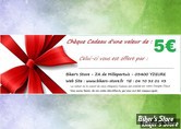                                                           CHÈQUE CADEAU D'UNE VALEUR DE 5 € (CUMULABLE)