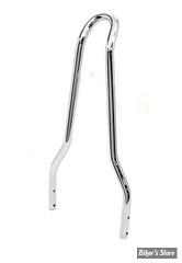 MONTANT DE SISSY BAR - FX 72/85 - V-TWIN - PROFILE ROND / EPINGLE / HAUTEUR : 16" - CHROME 