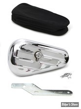 PIECE N° 00 - KIT BOITE À OUTILS TEARDROP - CÔTÉ GAUCHE - BIGTWIN FL/FX 77/84 - CHROME