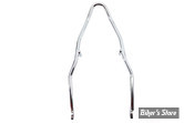 SISSY BAR POUR CADRE RIGIDE - HAUTEUR :  46CM / 18" - POOR ROLL - V-TWIN - CHROME