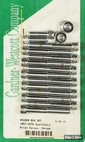 ECLATE F - PIECE N° 12 - KIT VISSERIE DE CULBUTEURS XL 57/76 - OEM 4710 / 4014W / 6316W - ALLEN - CHROME