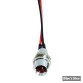 VOYANT 1/4" UNIVERSEL - A ENCASTRER - ECLAIRAGE LED - COULEUR : ROUGE