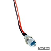 VOYANT 1/4" UNIVERSEL - A ENCASTRER - ECLAIRAGE LED - COULEUR : BLEU