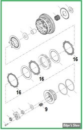 ECLATE C - PIECE N° 00 - ECLATE EMBRAYAGE - XG500 / XG750 STREET 2015UP