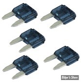 FUSIBLE 15A - FUSIBLE MINI-FUSE - 10.9mm - 15A - NAMZ - BLEU - OEM 71779-98 / 72330-95 / 72347-94 - NF-MIN-15 - LES 5 PIECES