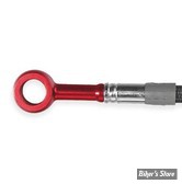 BANJO TRW Varioflex - DIAMETRE : 3/8" / 10mm - ORIENTATION : COURBE 20° VERS LE BAS - FINITION : ROUGE