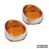 Casquettes de clignotants avec cabochon sans ampoules - Orange.