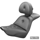 SELLE DUO - SOFTAIL FXLR / FLSB 18UP - SADDLEMEN - EXPLORER™ RS SEAT - NOIR - AVEC DOSSIER