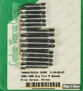 DOC A / PIÈCE N°102 - Visserie de carter de boite de vitesses - BigTwin 80/86 - Chrome - Allen - Gardner-Westcott Company