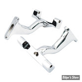 SUPPORTS DE MARCHES PIEDS ARRIERE - TOURING 93UP - SURELEVES - CHROME