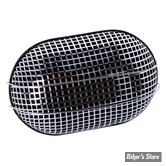 FILTRE A AIR SANS MONTAGE - NID D'ABEILLE OVAL - KEIHIN CV / INJECTION DELPHI - CHROME