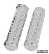 POIGNÉES - KEN'S FACTORY - TIRAGE PAR CÂBLES HD 82UP / 1" - SPIRAL GRIP SETS - FINITION : POLI