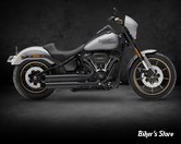 ECHAPPEMENT - KESSTECH - SOFTAIL M8 FXLR / FLSL / FXBB 18/20 - FUSION LONG 2 EN 2 / EMBOUT : BIG SLASH - NOIR