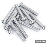 VIS TETE BOMBEE 1/4-28 X 51.00MM / 2" - ALLEN - CHROME - LE PAQUET DE 10 PIECES