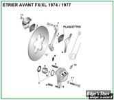  ECLATE G - PIECE N° 00 - ECLATE DES PIECES D'ETRIER DE FREIN AVANT FX / FXWG / FXR & SPORTSTER 77/83