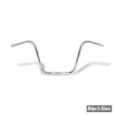 GUIDON - 56079-93 / 56079-93T - REPLICA - FXDB/FXDWG APEHANGER STYLE HANDLEBAR - MCS - AVEC EMPREINTES - CHROME