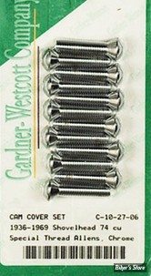 ECLATE I - PIECE N° 33 - VISSERIE DE CARTER DE DISTRIBUTION - OEM 2341 - GARDNER WESCOTT - CHROME