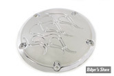 ECLATE I - PIECE N° 25 -  COUVERCLE D EMBRAYAGE - OEM 25414-99 V-TWIN - SOFTAIL M8 2018 / TWINCAM 99/17 / TOURING 99/15 - FLAME - CHROME