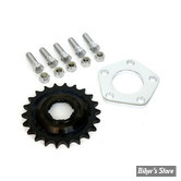 - PIGNON DE SORTIE DE BOITE 21 DENTS - BIGTWIN 36/85 4 VITESSES - OEM 00000-00 -  Kit pignon deporte avec entretoise de couronne