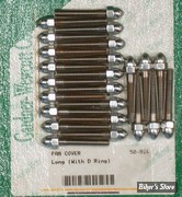 ECLATE F - PIECE N° 01 - KIT DE VISSERIE CACHE CULBUTEUR - PANHEAD 48/65 - POUR ANNEAU "D" EN ALU - OEM 3578W - ACORN LONG / CHROME