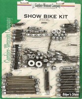 - KIT VISSERIE MOTEUR - PANHEAD 48/64 - GARDNER WESCOTT - SHOW BIKE KIT - ACORN / CHROME