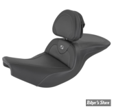 SELLE DUO - INDIAN 2014UP -  SADDLEMEN - Roadsofa™ Carbon Fiber Seat - CHAUFFANTE - AVEC DOSSIER - I14-07-185BRHCT