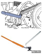 BRAS OSCILLANT - OUTIL DE RETRAIT / INSTALLATION DE L'ISOLATEUR ARRIÈRE - BUELL 95/98 - LANG TOOLS