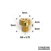 PIÈCE N° 66 - GICLEUR PRINCIPAL - MAIN JET - MIKUNI - TYPE : N100.604 - TAILLE : 150 - N100604-150